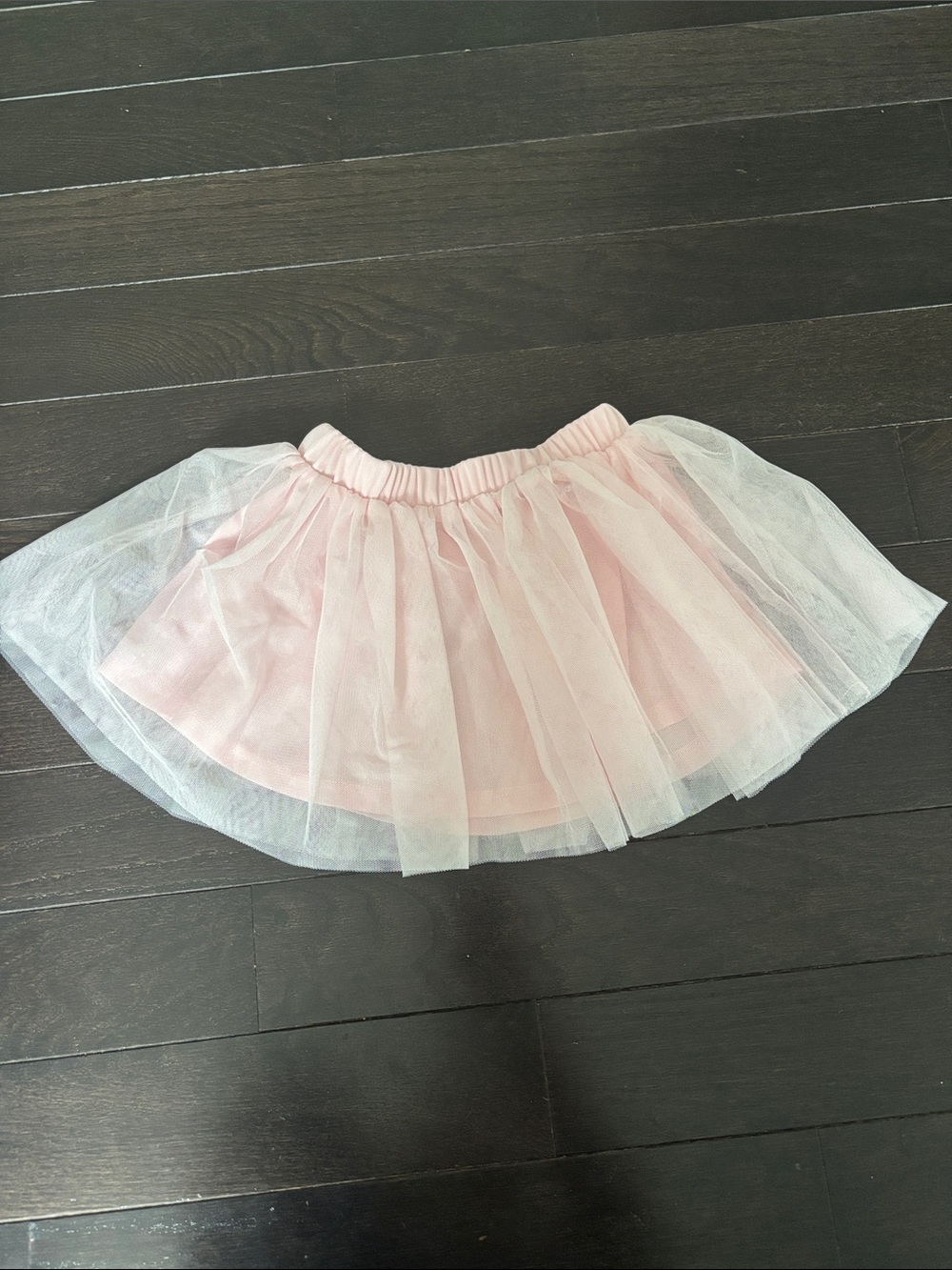 Pink Tulle Layered Skirt